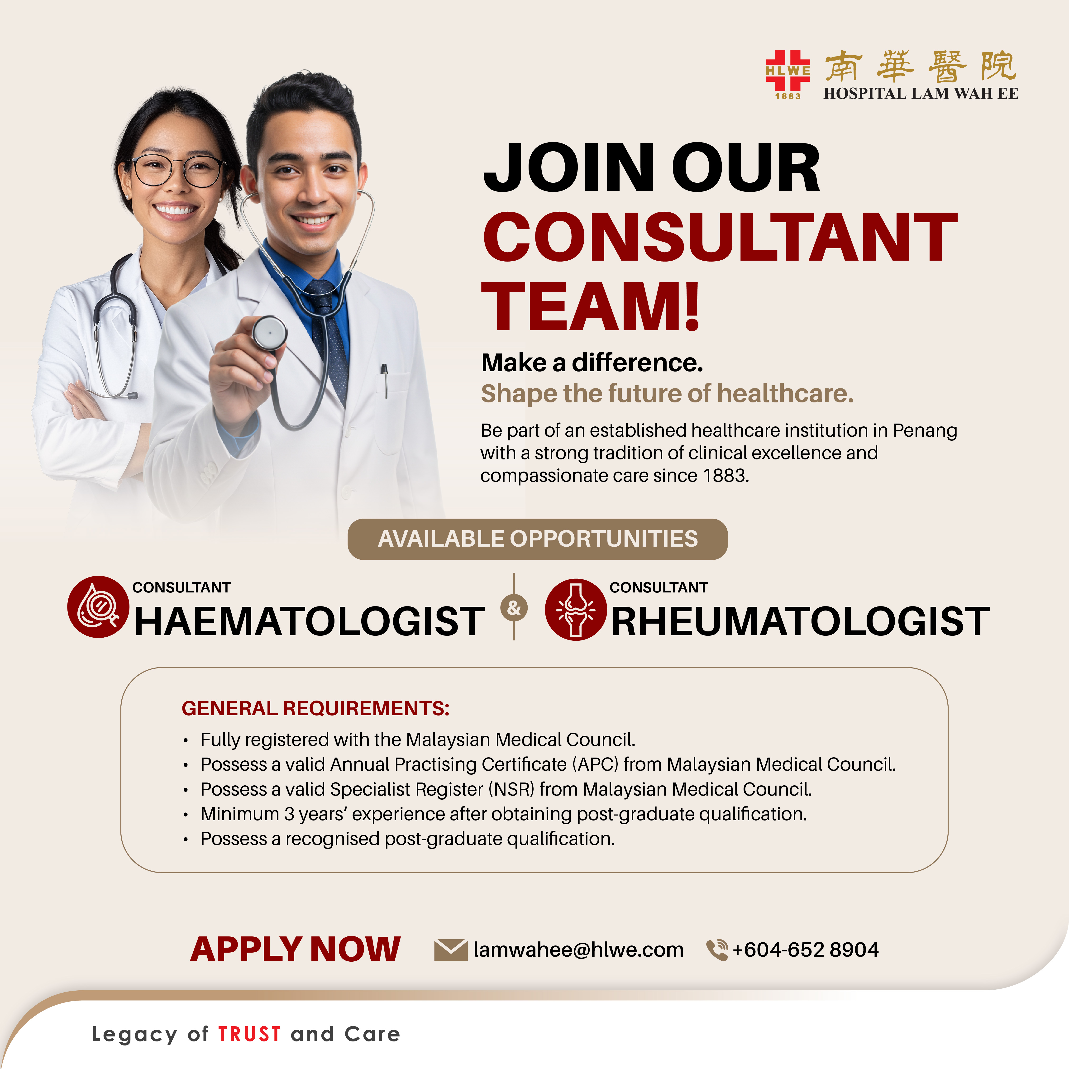 Consultant Haematologist & Rheumatologist
